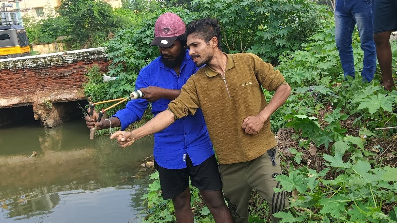 Best fishing from tenkasi river you ever seen👍👍👌