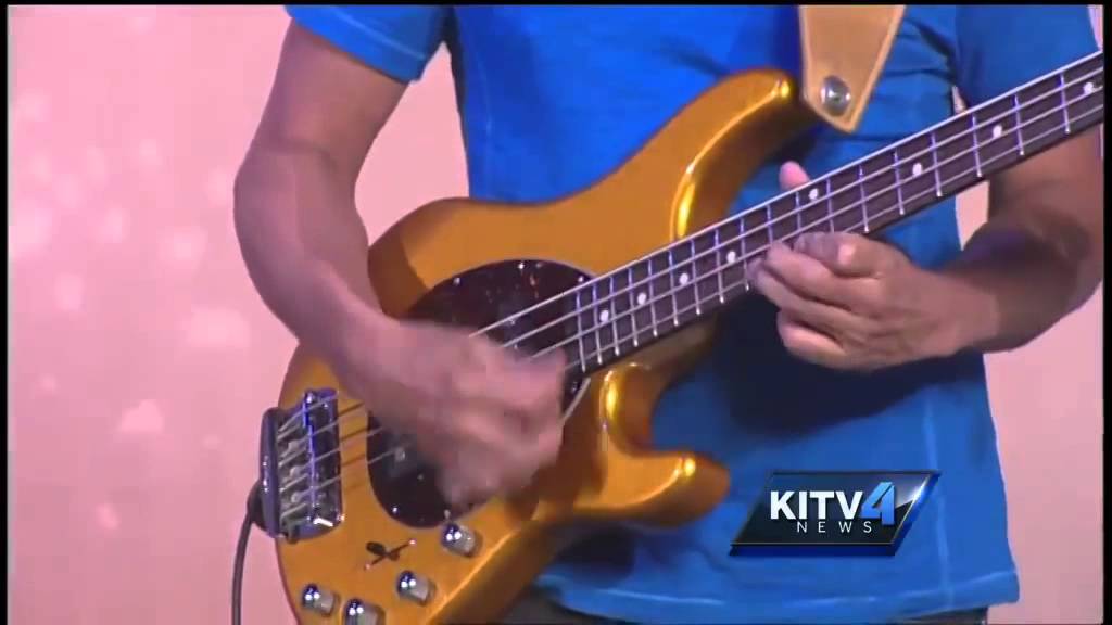 Bassist Benny Rietveld shows off his skills