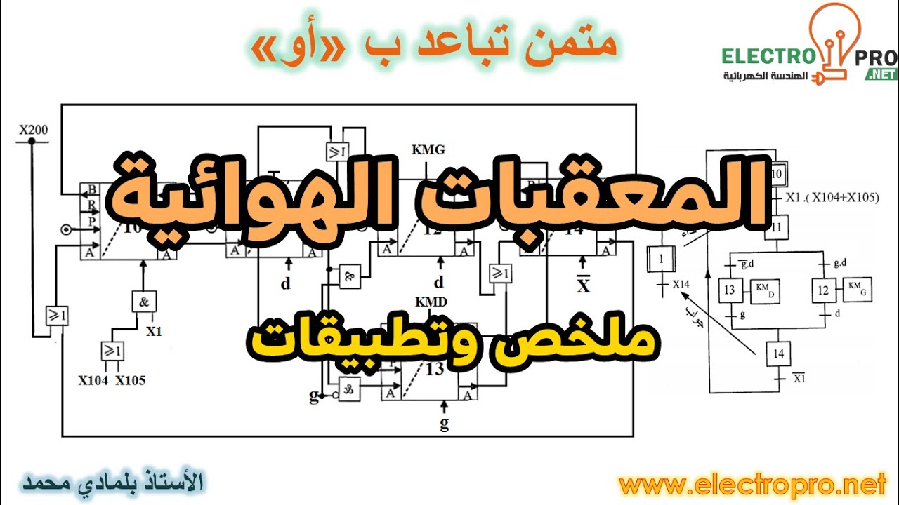 ملخص درس المعقبات الهوائية مع شرح طريقة ربط جميع انواع المعقبات الهوائية المطروحة في البكالوريا