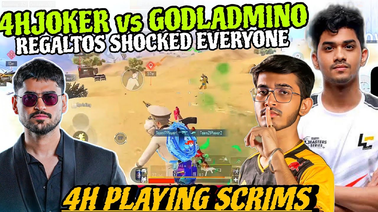 S8UL Joker vs GodL Admino in Scrims 🔥 4H Playing Scrims ✅ 4H Regaltos Shocked Everyone 🚀SouLRegaltos