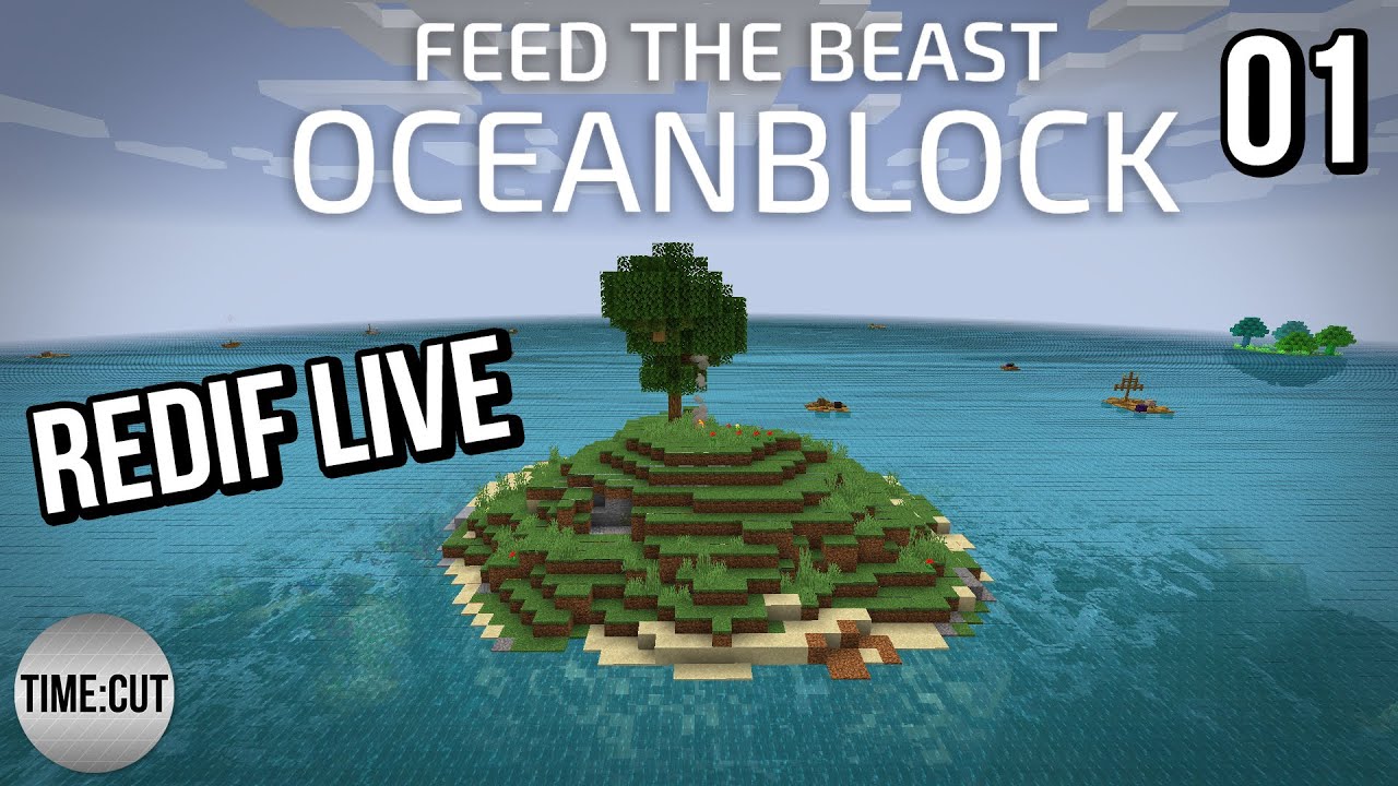 Let's play 01 Minecraft FR sur le ModPack FTB OceanBlock