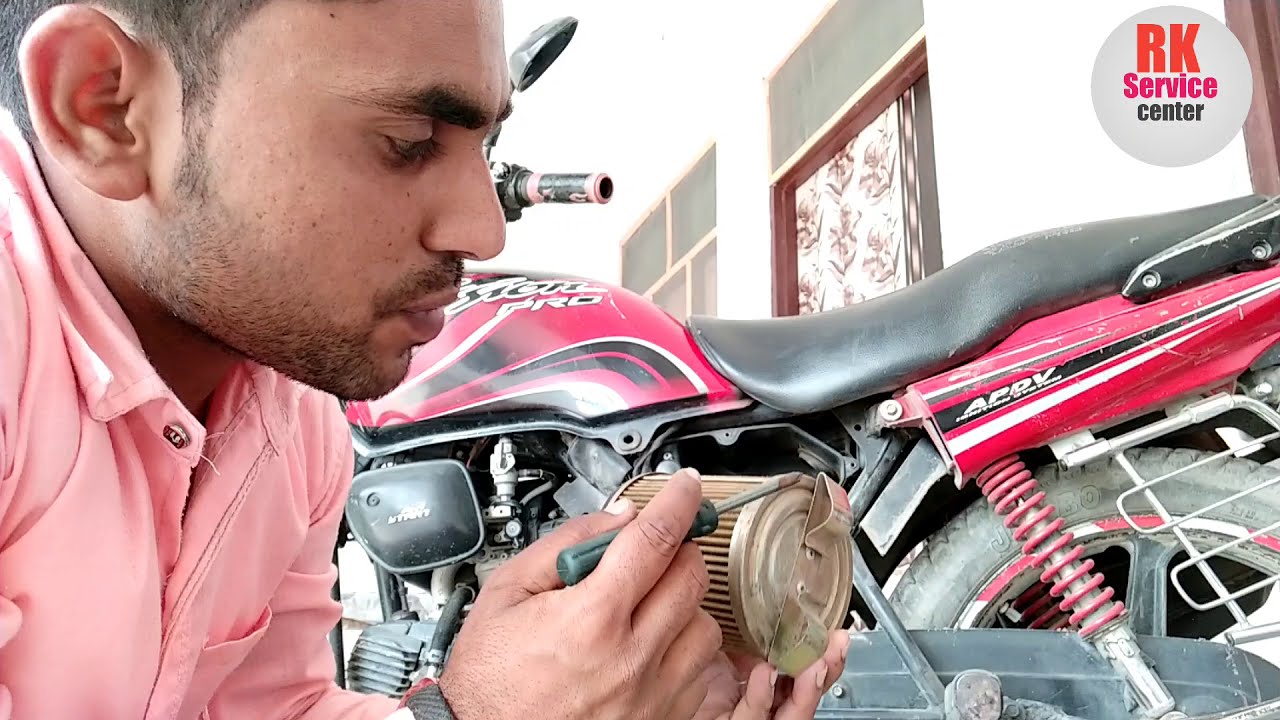 Hero Passion Pro air filter cleaning at home | passion Pro air filter change kilometres ??