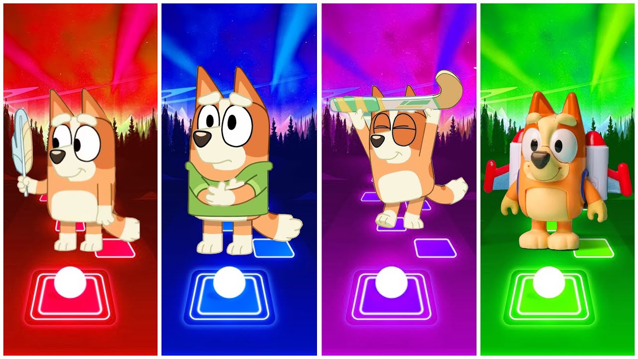 BLUEY BINGO-MINISODES FRIENDS, BLEUY MEGIC, BLUET FUNNY MOMeNTS ★★TILES HOP