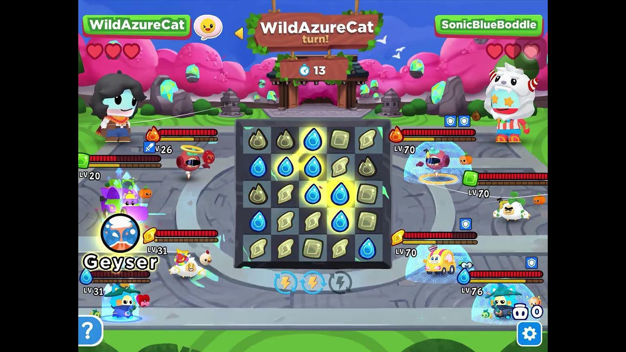 Battling SonicBlueBoddle in Boddle