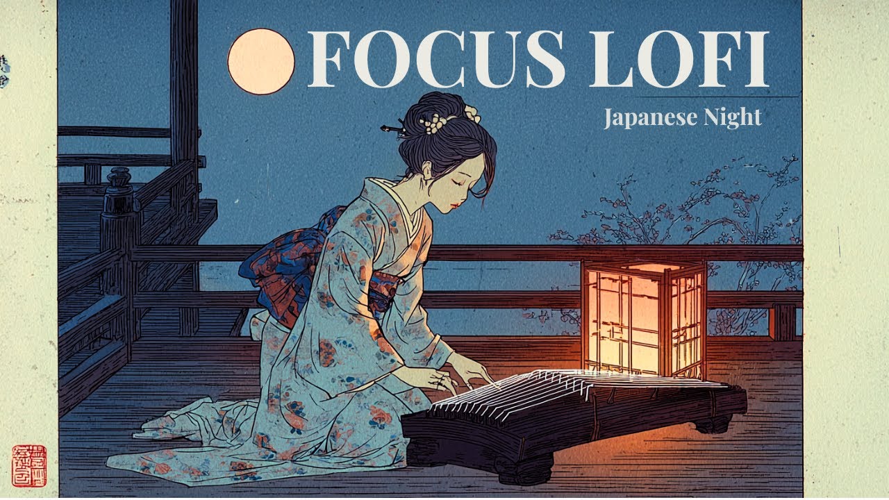 Edo Night Koto — 3 Hours of Japanese Lofi Ambient for Focus