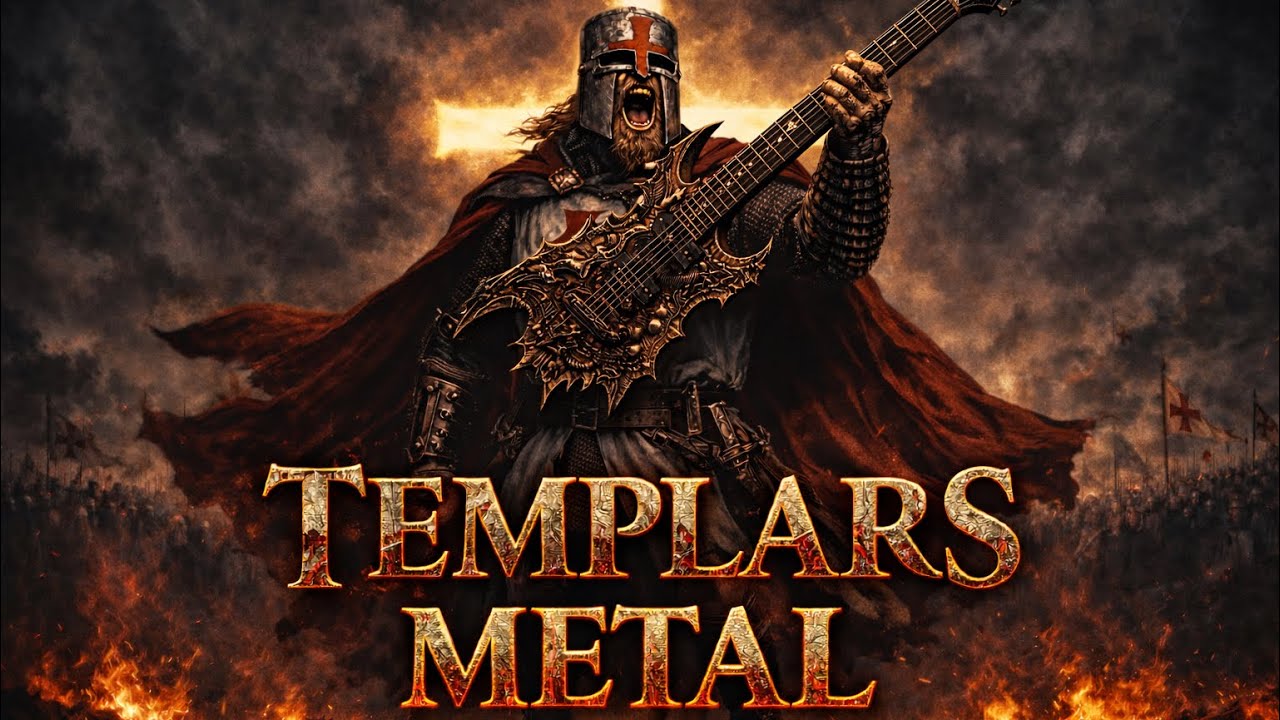 🗡️🛡️ 1 HOUR TEMPLARS METAL | Epic Crusader War Ritual Music | Dark Medieval Rock. #metal