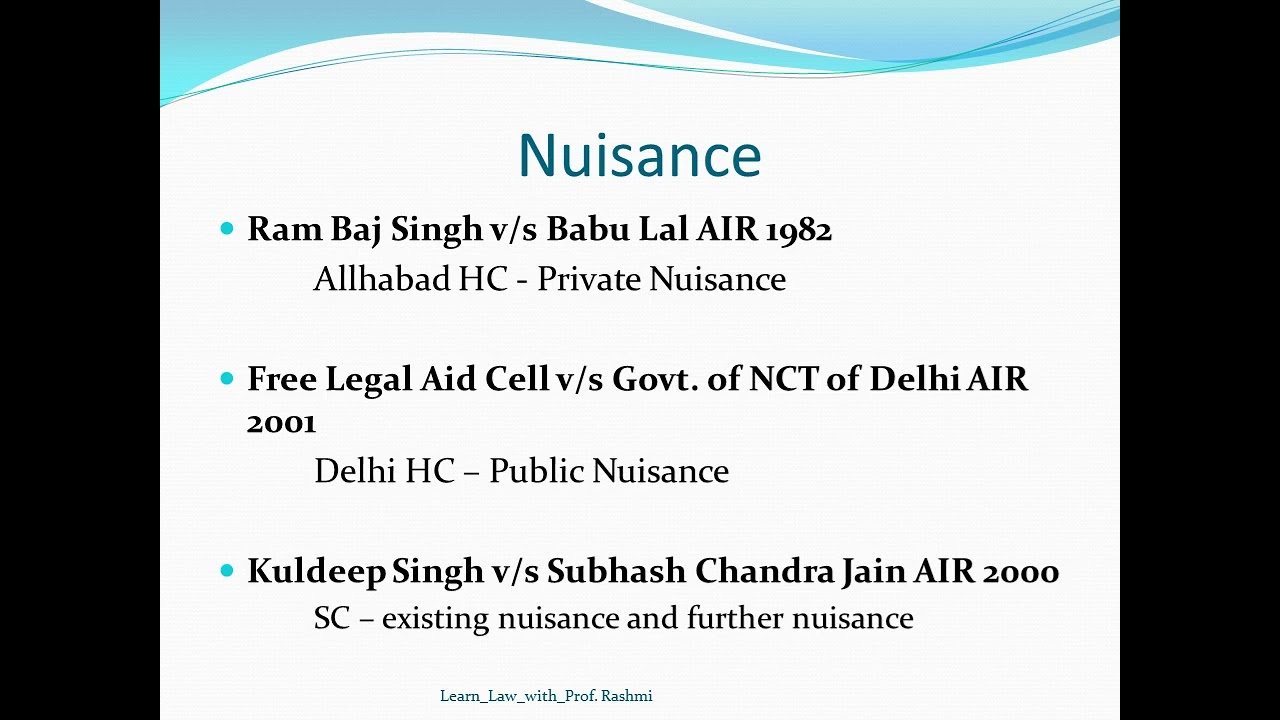 Environment Protection under Law of Torts / Environment protection under general laws in India.