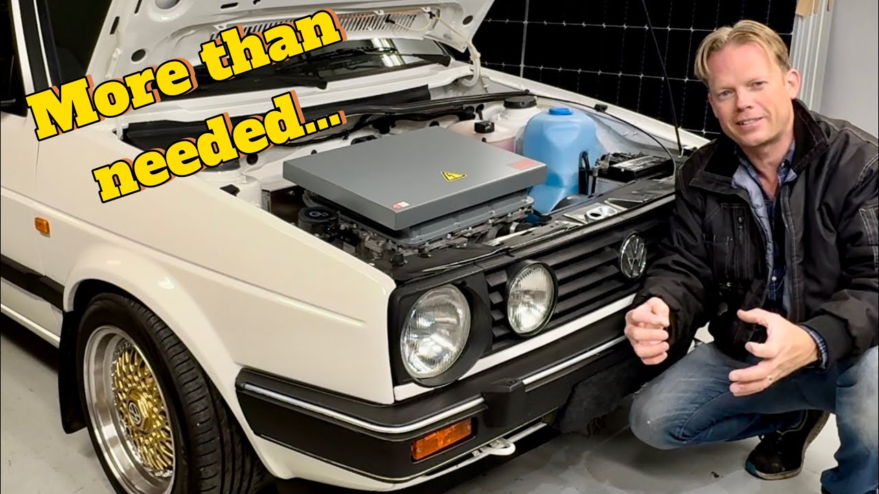 Electric golf Mk2 Power upgrade. Double the power, double the fun. Nissan Leaf 160kW inverter swap.