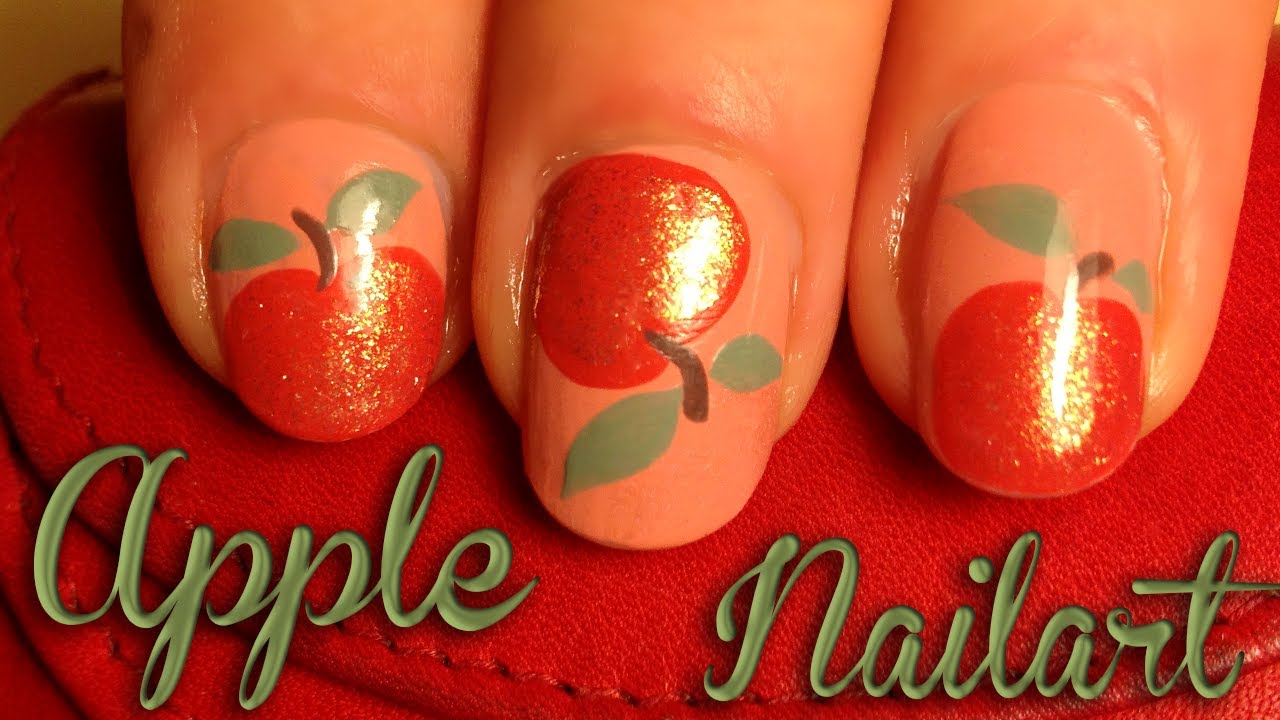 Tutorial: How to do a Vintage Apple Nailart