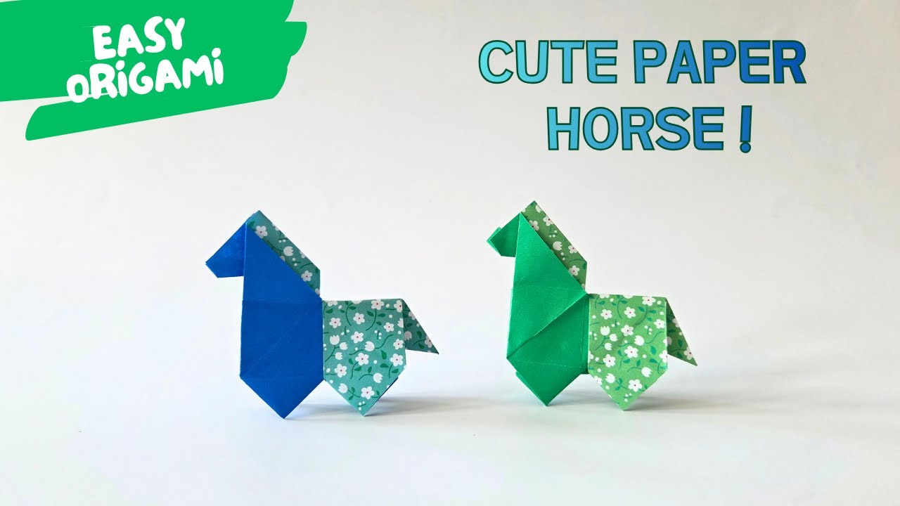 How to Make a Cute Paper Horse | Fun Kids Craft Idea