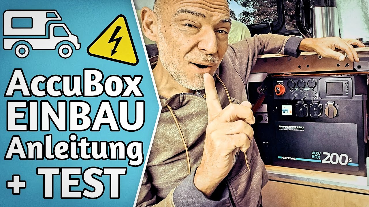 Ective AccuBox Einbauanleitung & Praxis-Test: Die All in One Camper Elektrik mit LiFePo4 Batterie