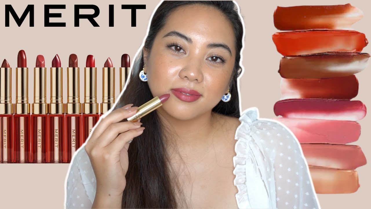 MERIT SIGNATURE LIGHTWEIGHT LIPS | REVIEW, DEMO AND SWATCHES