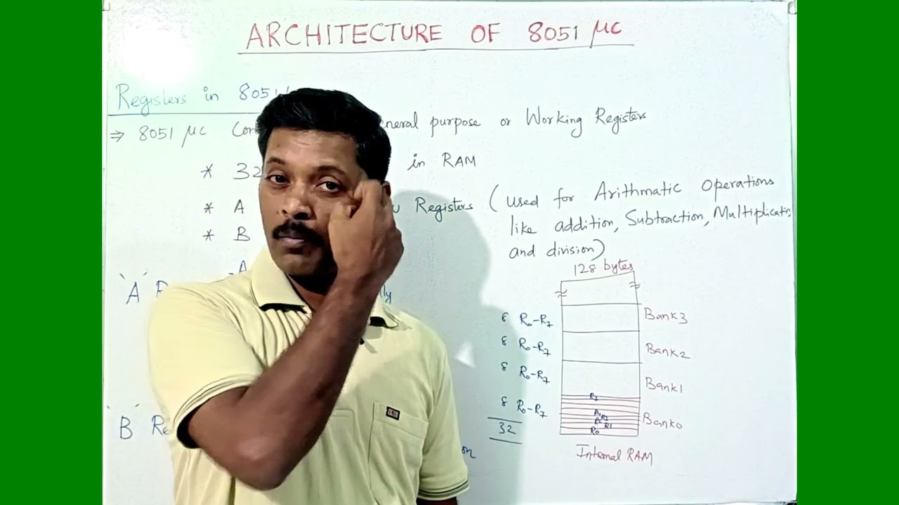 Registers(Accumulator)  in 8051 Microcontroller | A and B Register | Tamil