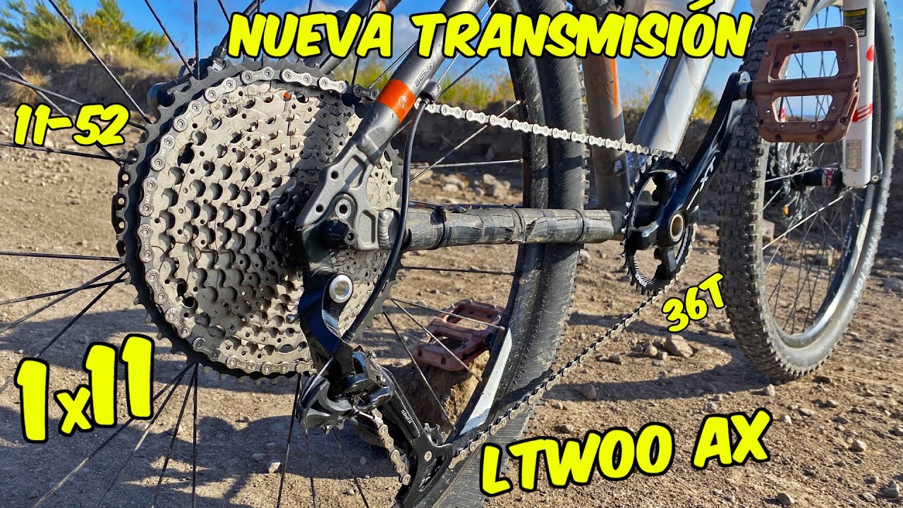 NUEVA TRANSMISION A LA ALUBIKE - 1X11 LTWOO AX DE ALIEXPRESS