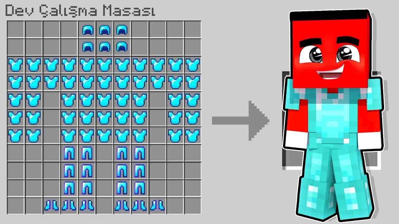 SAMET'in DEVASA EŞYALARI VAR !! - Minecraft