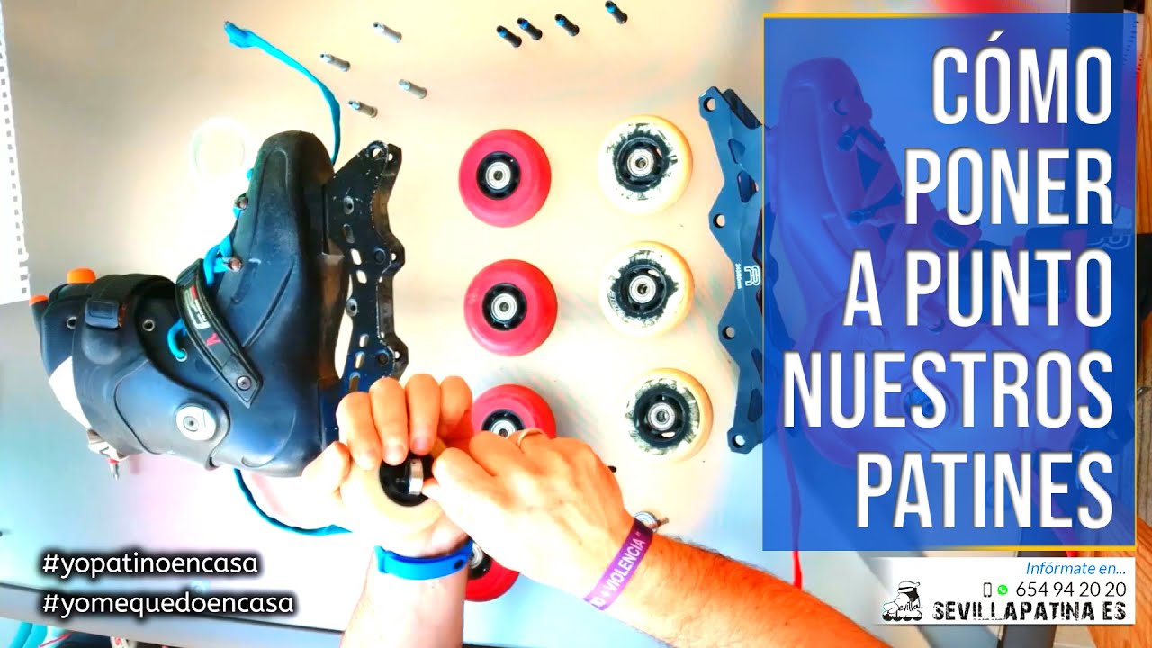 🔧 PUESTA a PUNTO de #PATINES 👌 Cómo Limpiar Rodamientos y Ruedas · Mantenimiento 👉 Sevilla Patina ®