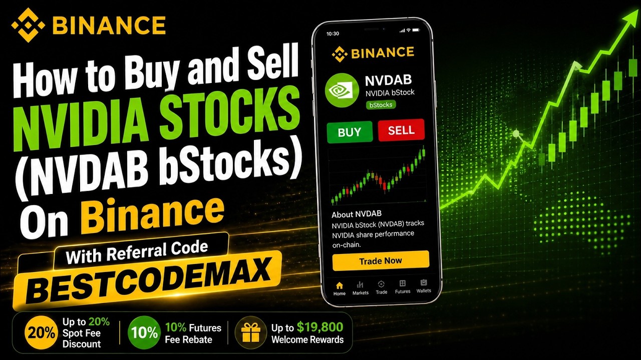 How to Buy and Sell NVIDIA Stocks NVDAB bStocks On Binance With referral code BESTCODEMAX