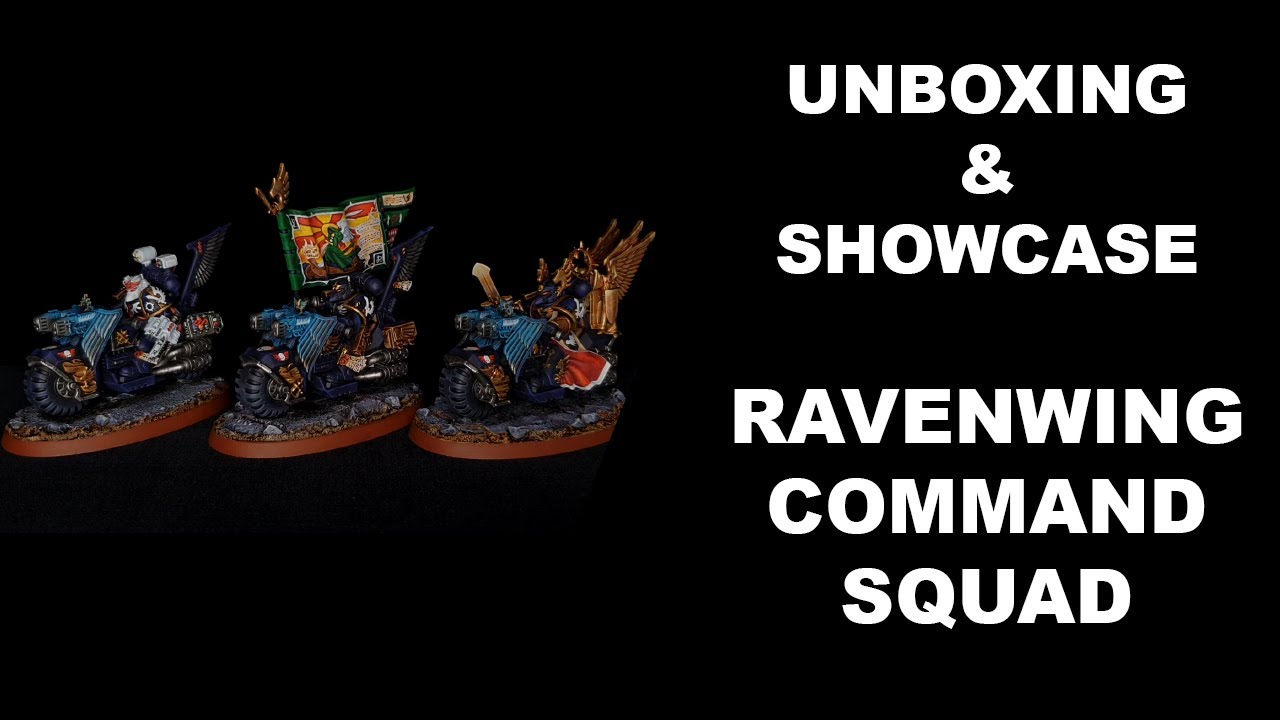 Warhammer 40000 - Dark Angels Ravenwing Command Squad (Unboxing & Showcase)