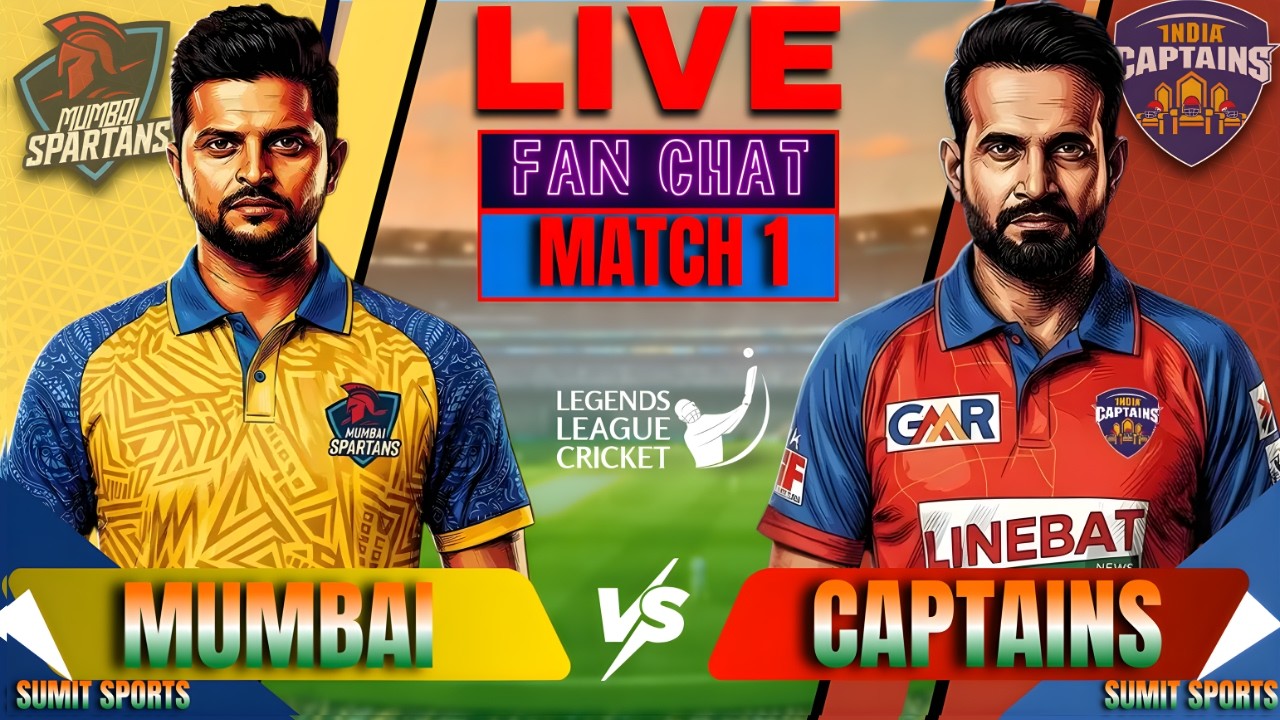 Mumbai Spartans Vs India Captains |1st T20 |LLC  2026|Live Score|Live analysis|FAN CHAT