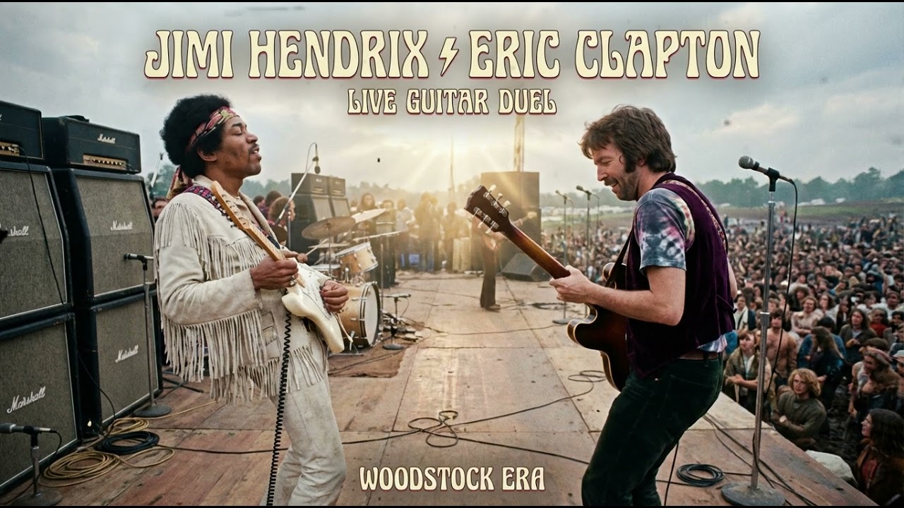 Jimi Hendrix vs Eric Clapton - Alabama Guitar Duel | Psychedelic Blues Rock Vol.1 (Inspired Tribute)