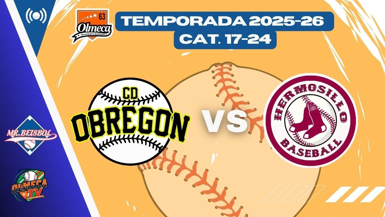 ⚾️ CD OBREGÓN vs HERMOSILLO | TORNEO INTERNO LIGA OLMECA