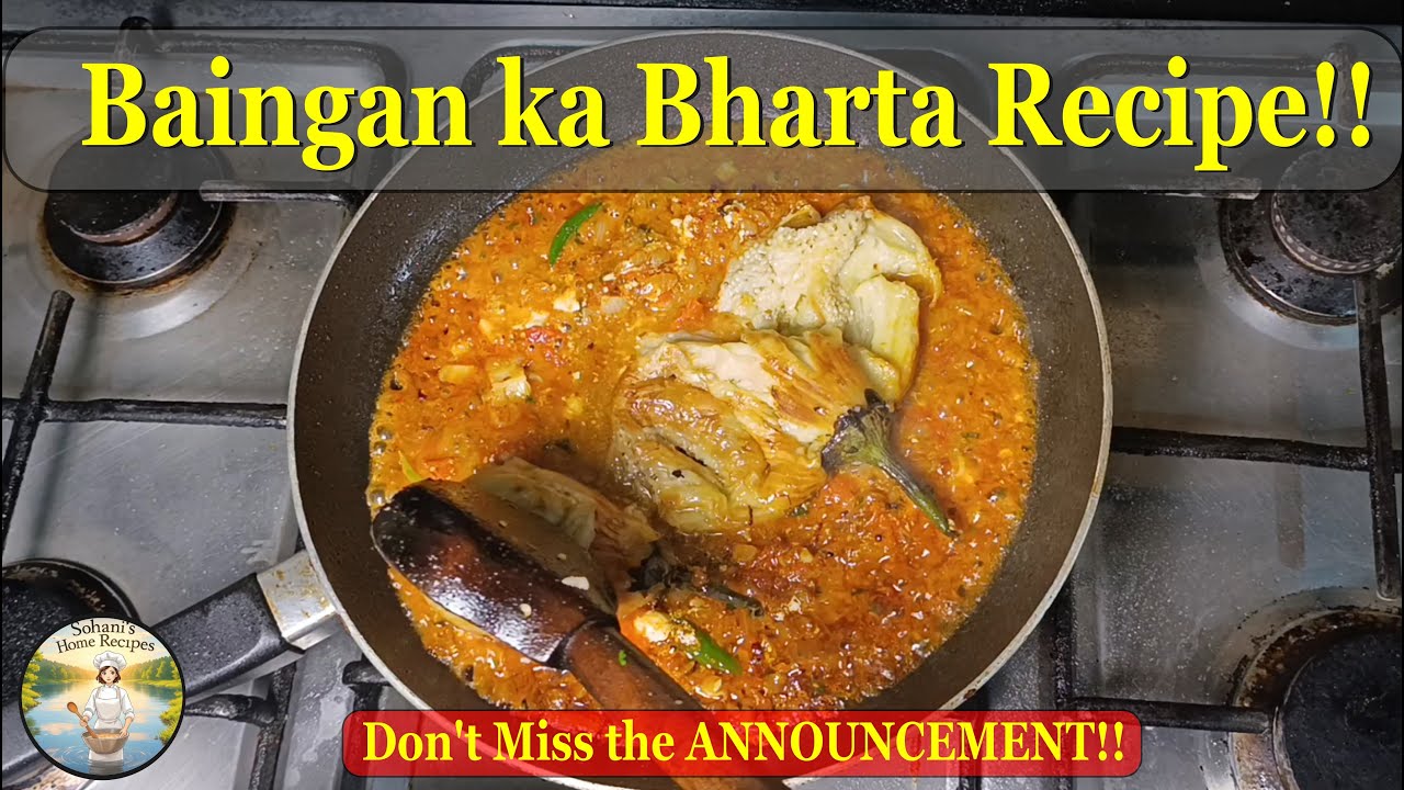 Baingan Ka Bharta Recipe 🍆 | Easy Homemade Brinjal Bharta | Step by Step