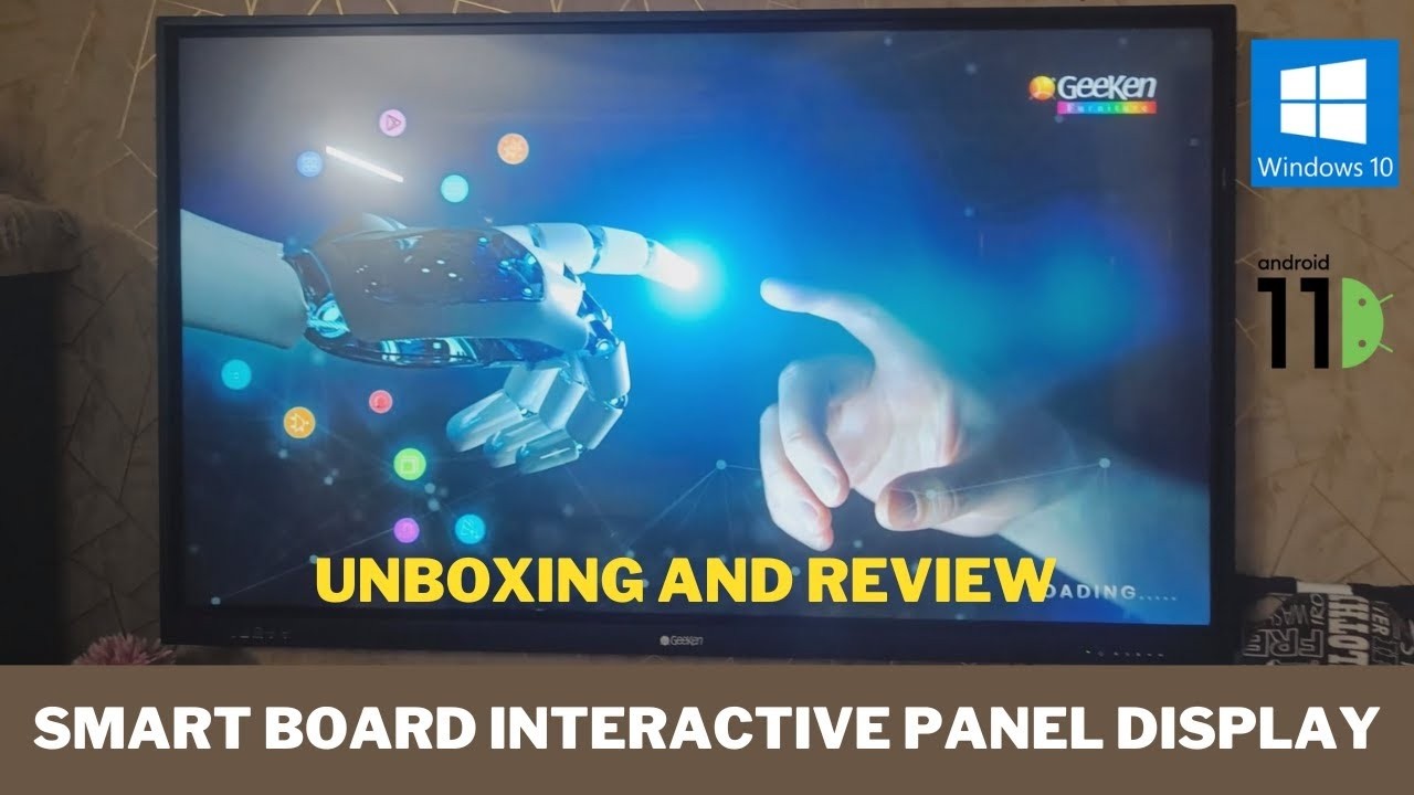 75 Inch Interactive Flat Panel With OPS 4K Smart Board Unboxing & Full Review |Best Teaching Display