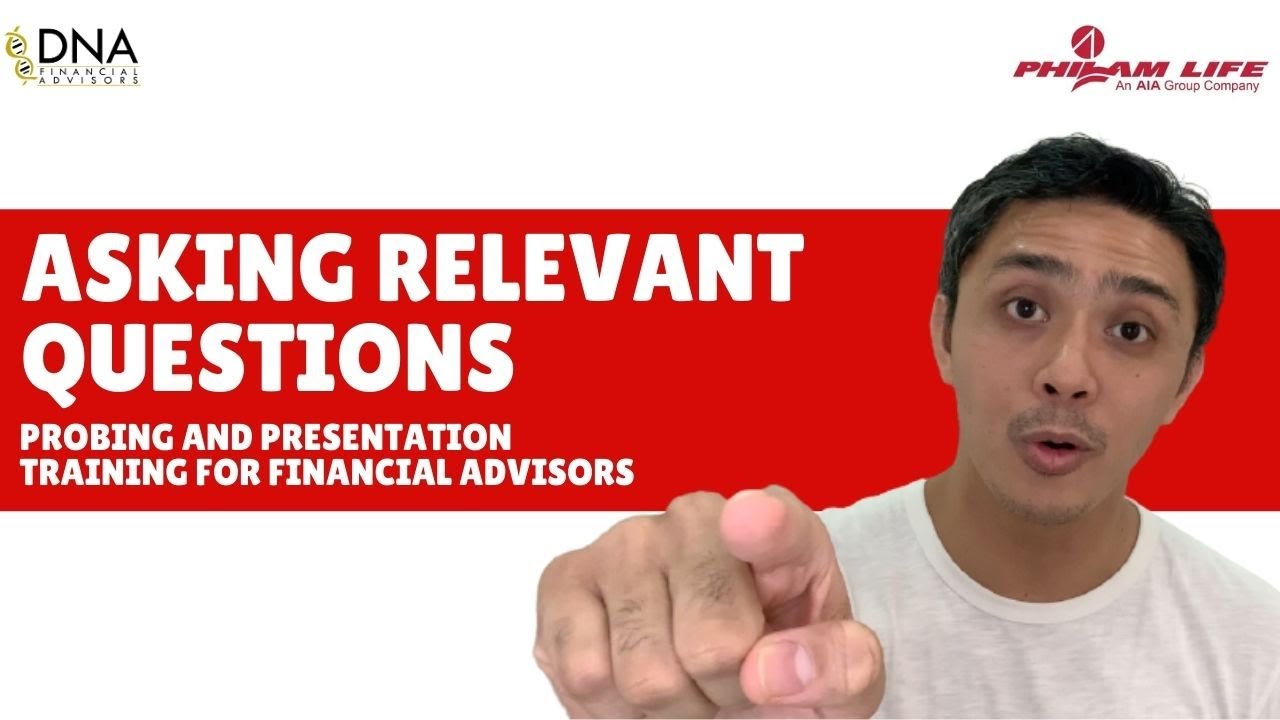 Asking Relevant Questions: Probing and Presentation Training for DNA Financial Advisors