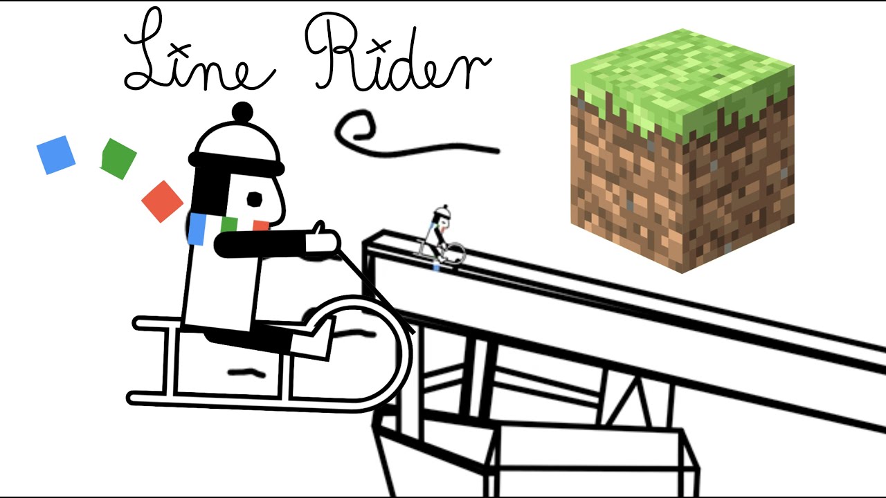 Line Rider: C418 - Mall (Minecraft Volume Beta)