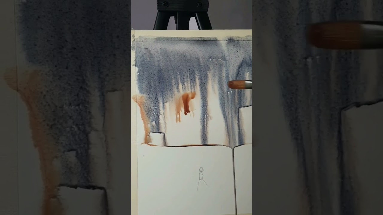 Peaceful Painting Process: Rortrait ~ Short Video 36