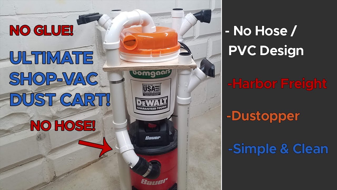 I Built the Ultimate Shop-Vac Dust Cart! | Harbor Freight and Dustopper