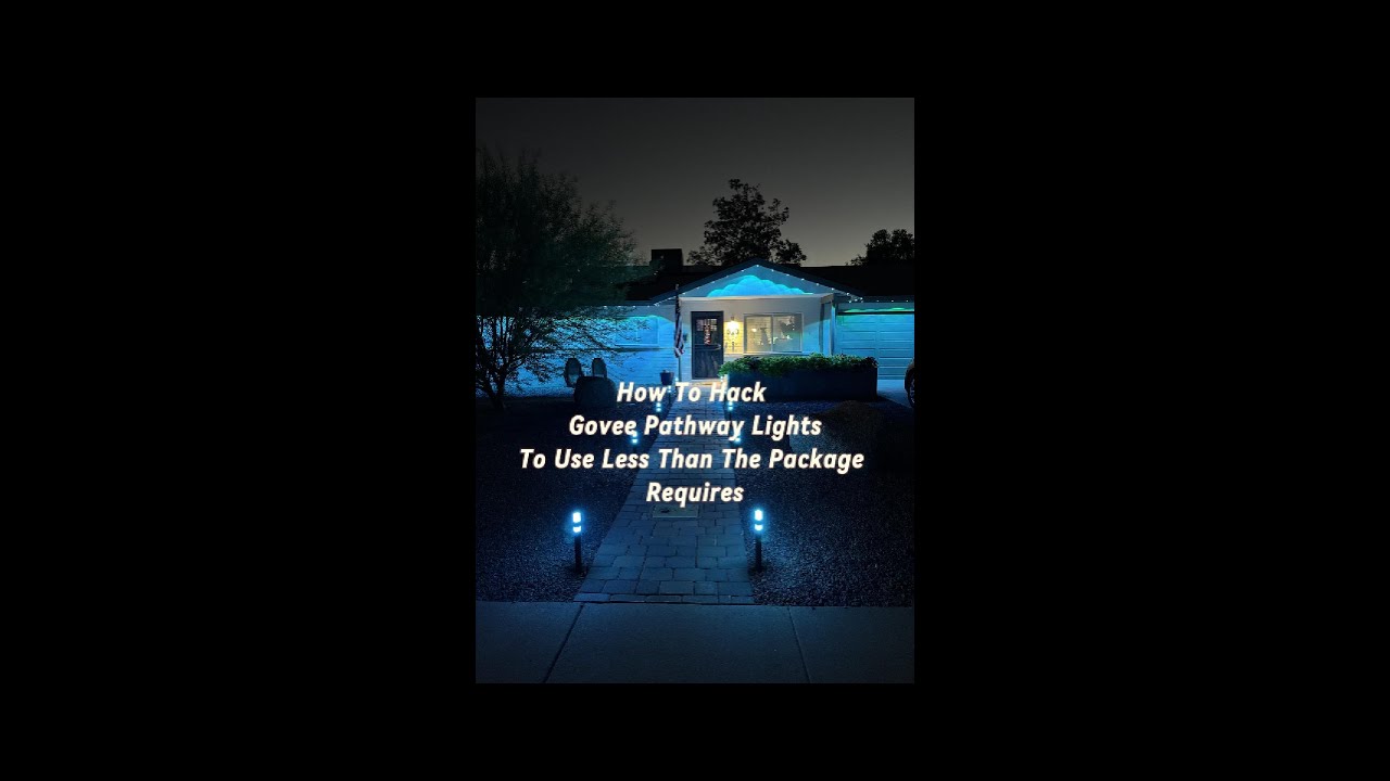 Installing Govee Pathway Lights Hack