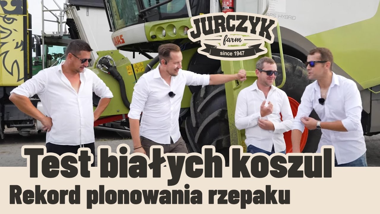 21. Test białych koszul, rekord plonowania rzepaku #jurczykfarm #zniwa #kombajn  #rzepak