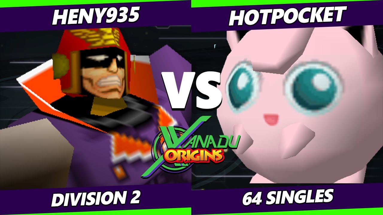 Xanadu Origins - Heny925 (Captain Falcon) Vs. Hotpocket (Pikachu, Jigglypuff) Smash Bros - SSB64