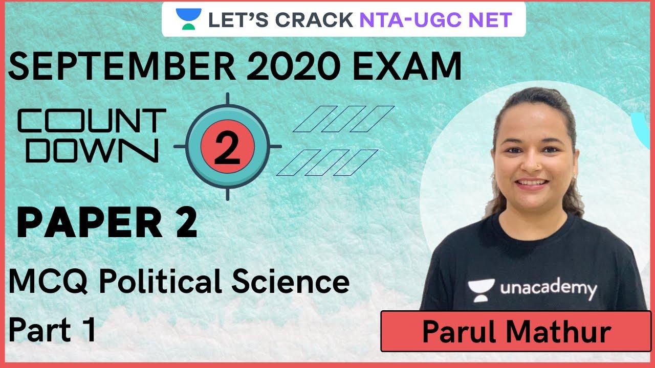 MCQ Political Science Part 1| Paper 2 | NTA-UGC NET | Parul Mathur