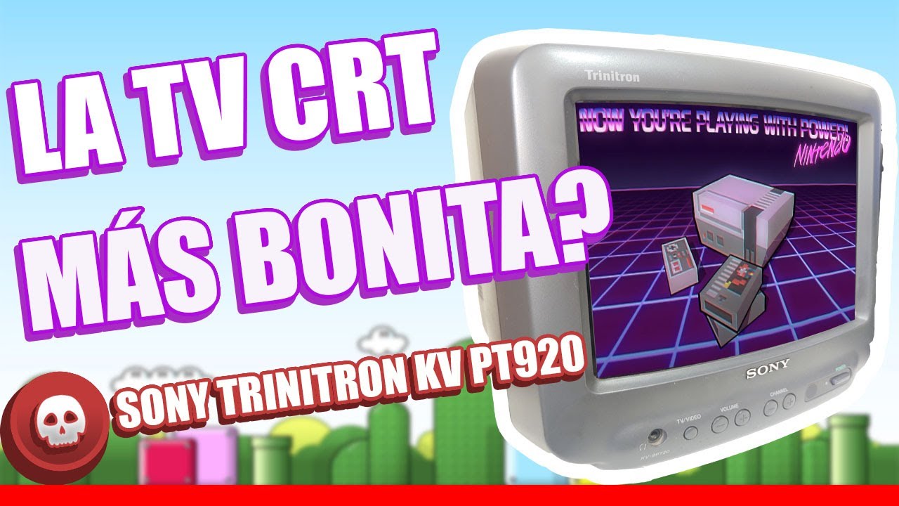 La magia de lo retro: Jugando en TV CRT Sony trinitron KV-9PT20 como la de Nacion bros