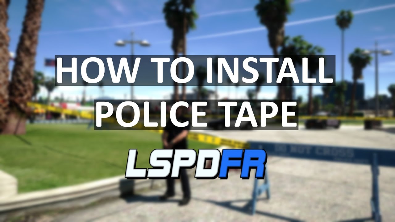 How to install Police Tape plugin into LSPDFR 2022 | GTA 5 MODS