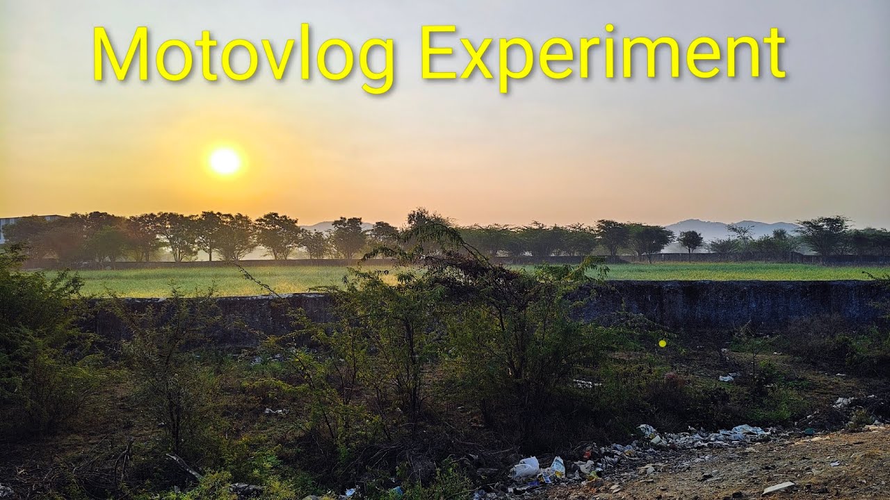 Moto vlogging Experiment 😉