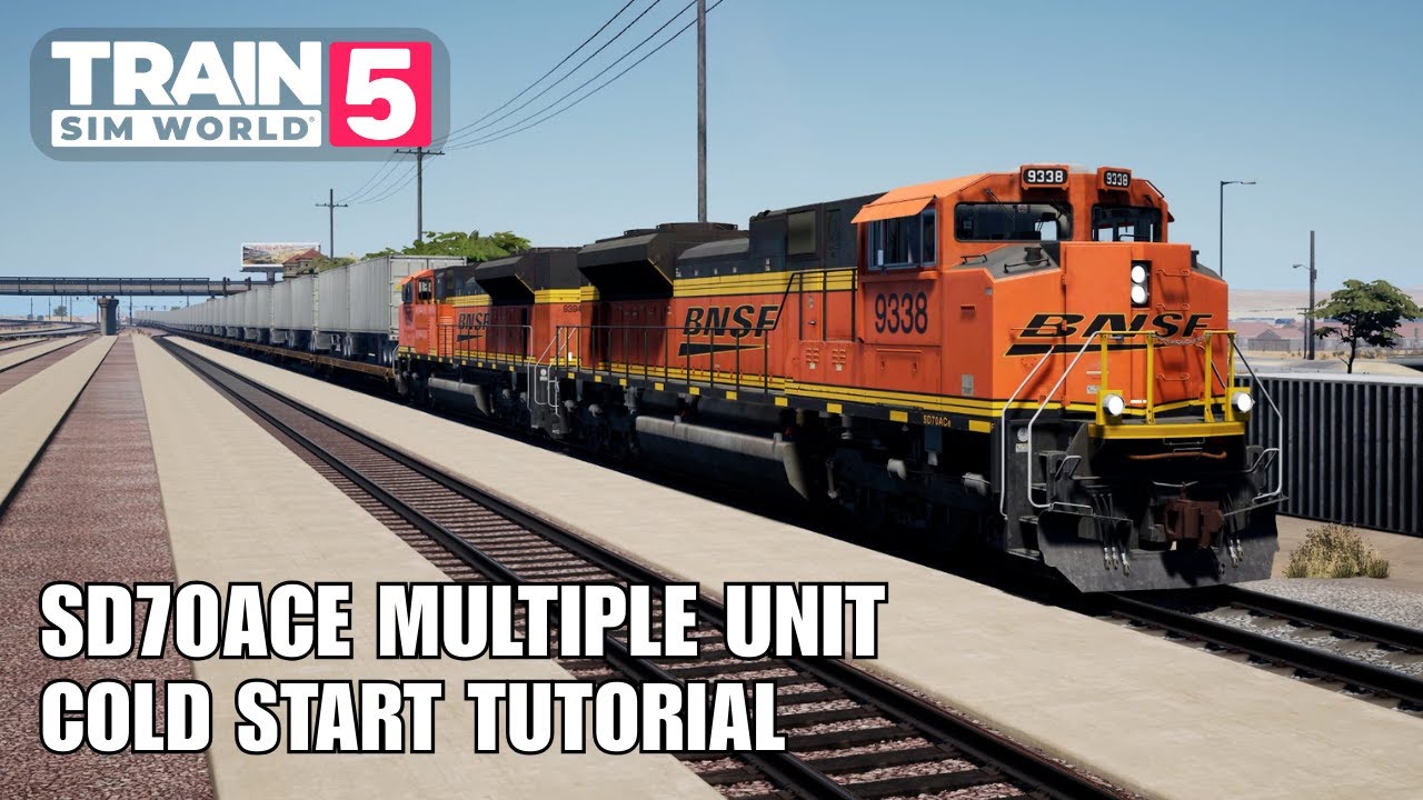 SD70ACe Multiple Unit Cold Start and Setup Tutorial | Train Sim World 5
