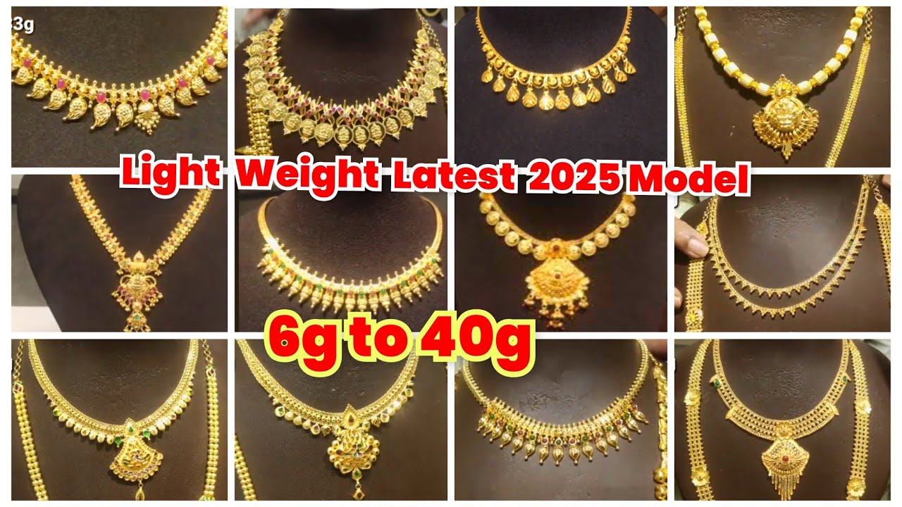 Top 50 Kerala Gold Necklace Designs| Latest gold Necklace offer 2025 #ponpaavai #goldnecklacedesigns