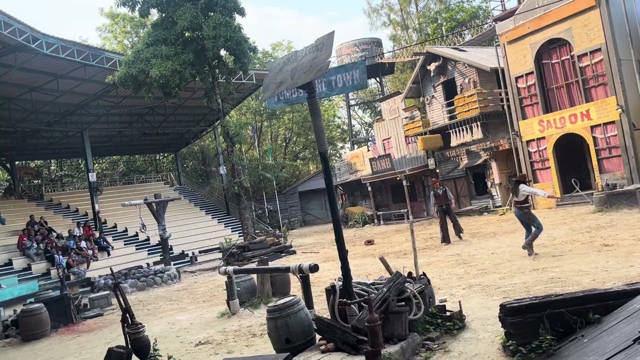 Safari world cow boy