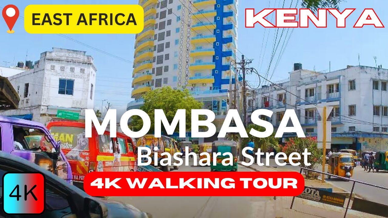 Walk with Us on Biashara Street: 4K Tour of Mombasa's Bustling CBD 🏙️🇰🇪
