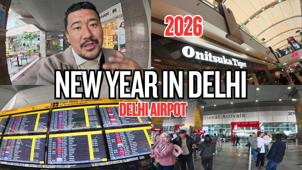 NEW YEAR IN DELHI🎉🎉 || TO PICK UP SOMEONE AT AIRPORT || NEW START || TIBETAN VLOGGER 2026