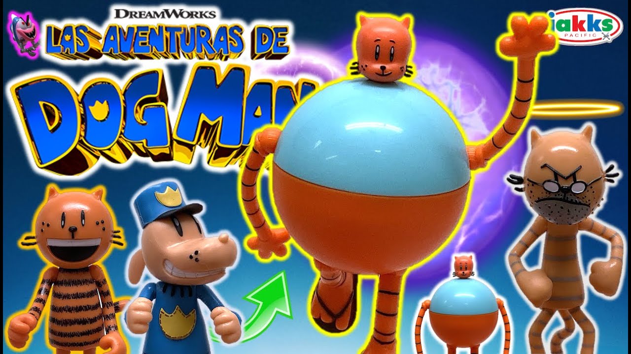 Las Aventuras de DOG MAN - Colección de Figuras SERIE 2 (2025) - Pack ROBOGATO y ABUELO - TOY SHOTS