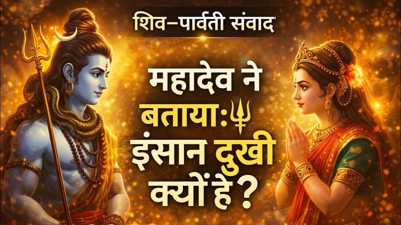 मनुष्य के दुखों का असली कारण और मनुष्य सुख कैसे पा सकता है | शिव पार्वती संवाद 🌸🌿