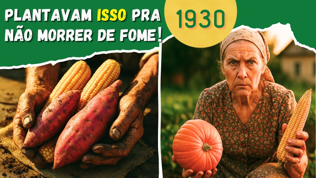 8 ALIMENTOS de CRISE que NOSSOS AVÓS PLANTAVAM em 1930 pra NÃO PASSAR FOME