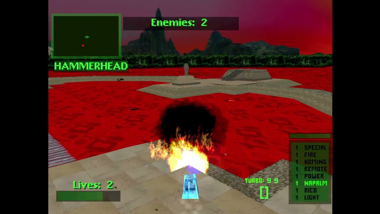 Twisted Metal 2 / Tournament: Warthog (Infinite Weapons, Homing Napalm)