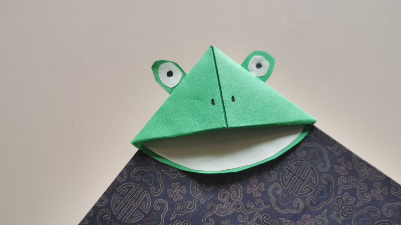 Adorable Frog Bookmark |Easy Paper Craft How to Make a Frog Bookmark Tutorial |Functional Craft