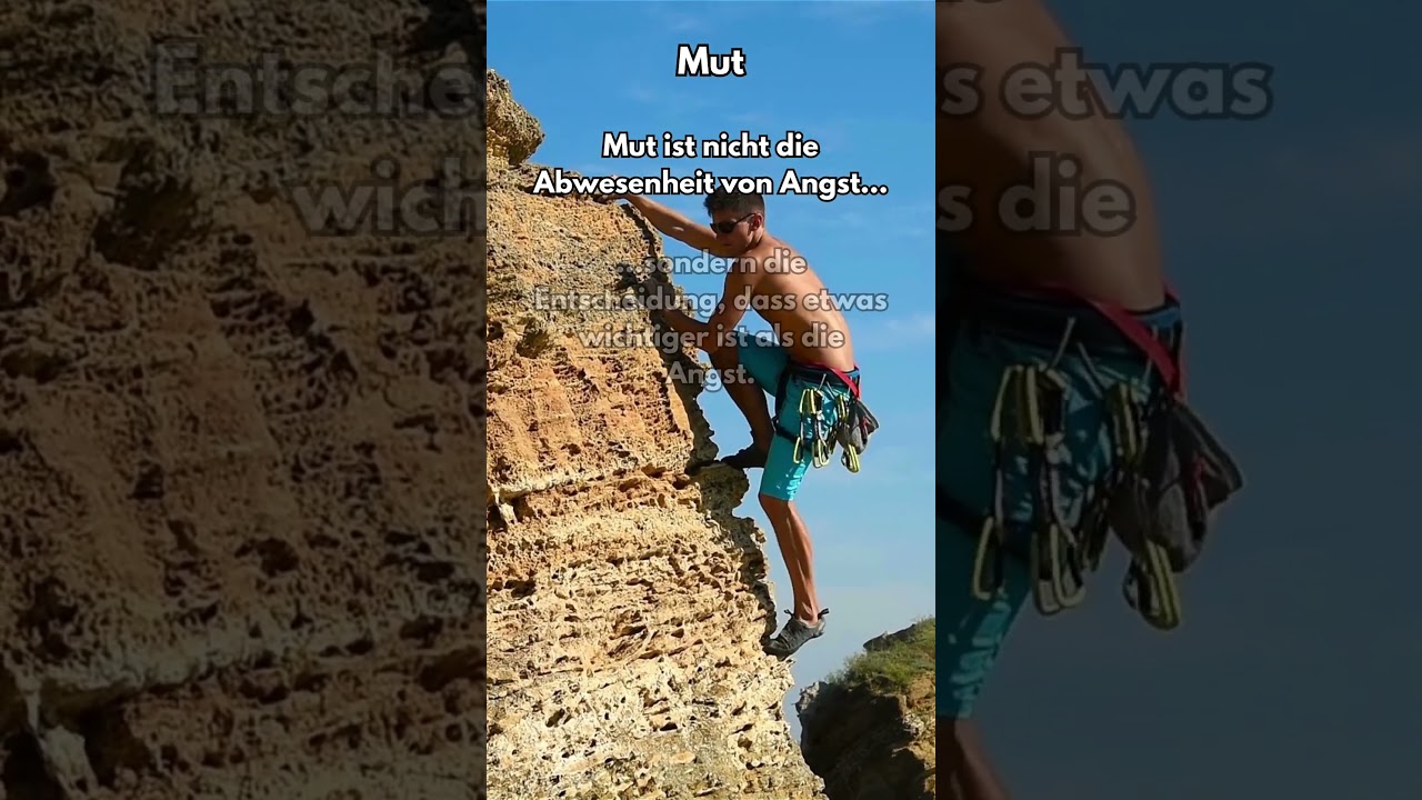 Die wahre Bedeutung von Mut. #Mut #Angst #Entscheidung