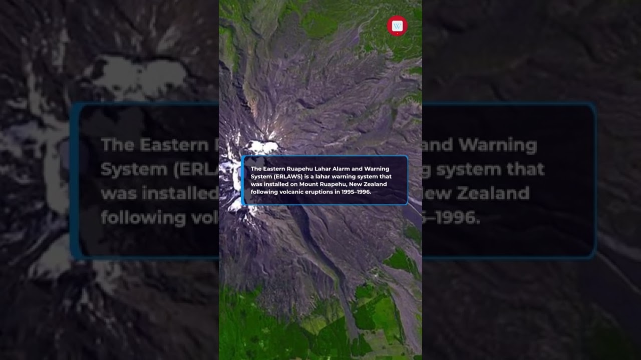 Eastern Ruapehu Lahar Alarm and Warning System #Shorts #wikipedia #youtubeshorts #facts #fact